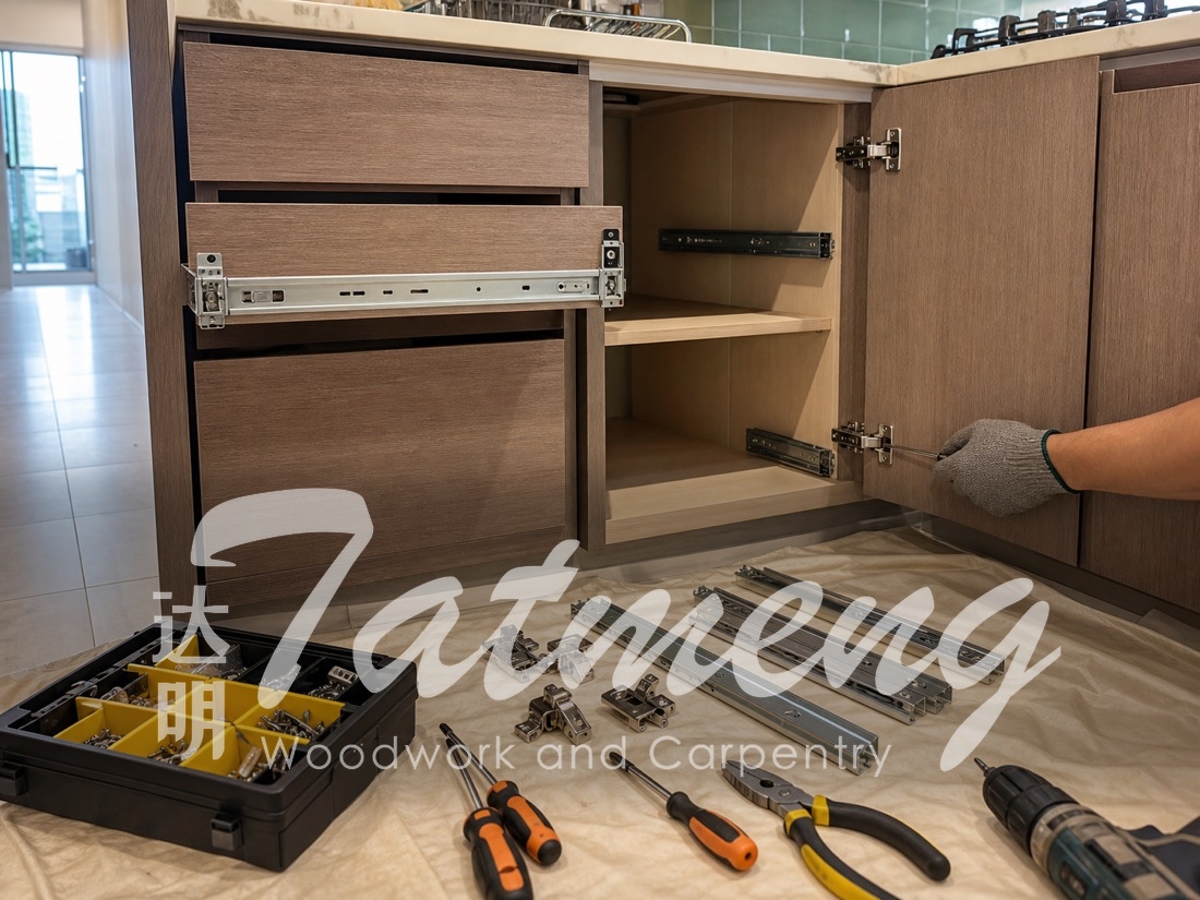 Cabinet hardware retrofit design concept