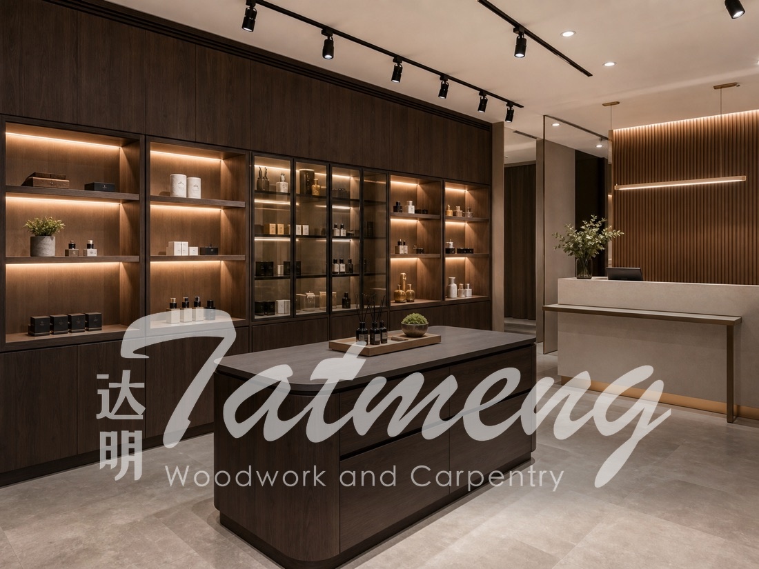 Commercial retail display fit-out concept